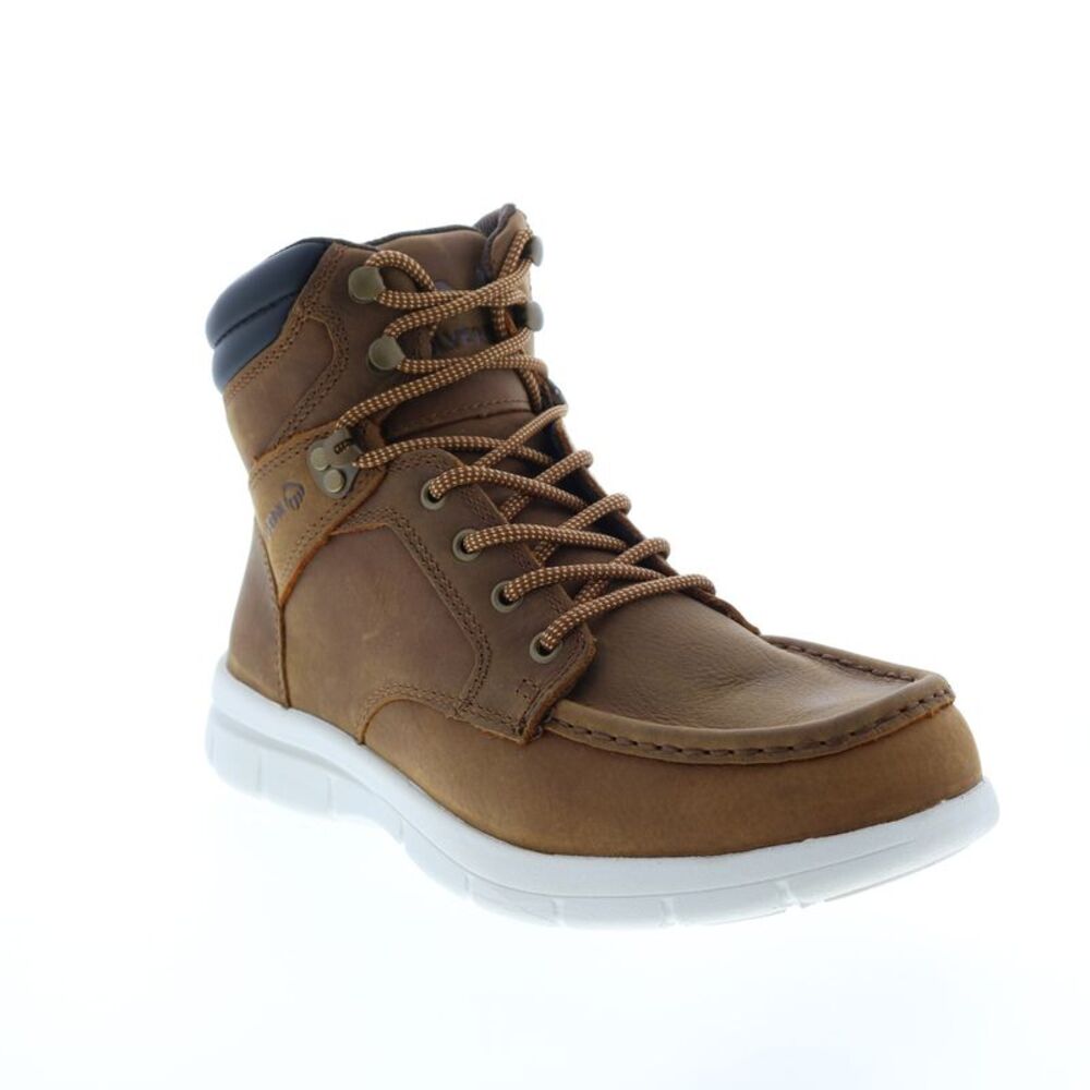 Wolverine Mens Karlin Moc-Toe 6" Brown Boots (NWT) - Picture 2 of 7